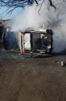 V katastri obce Jelenec horelo osobné motorové vozidlo